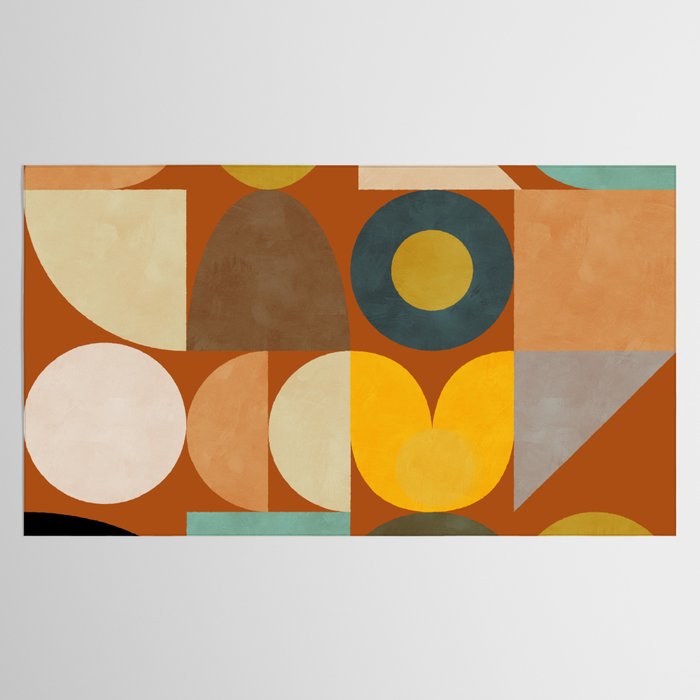 mid century modern spring abstract collection 3 Tablecloth Gallery Image 2