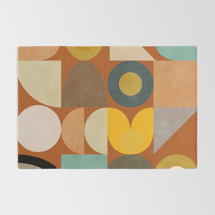mid century modern spring abstract collection 3 Rug Gallery Image 2