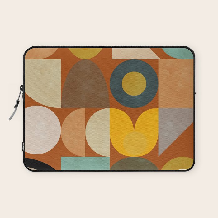 mid century modern spring abstract collection 3 Laptop Sleeve Gallery Image 1
