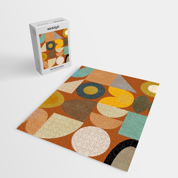 mid century modern spring abstract collection 3 Jigsaw Puzzle Gallery Image 2