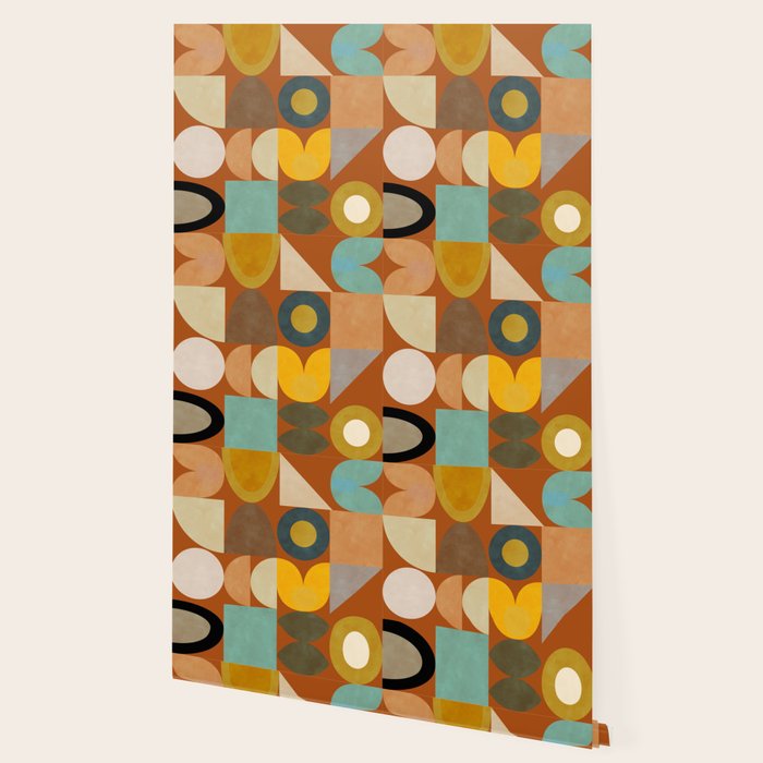 mid century modern spring abstract collection 3 Wallpaper Gallery Image 2