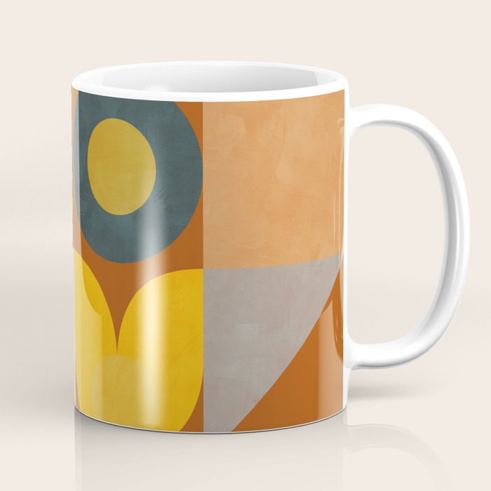 mid century modern spring abstract collection 3 Coffee Mug Gallery Image 1