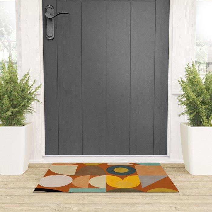 mid century modern spring abstract collection 3 Welcome Mat Gallery Image 3