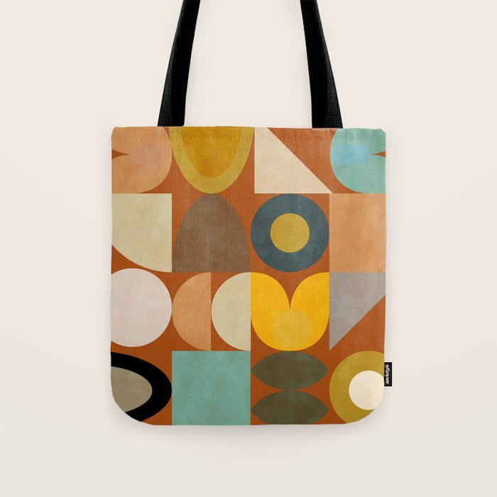 mid century modern spring abstract collection 3 Tote Bag Gallery Image 1