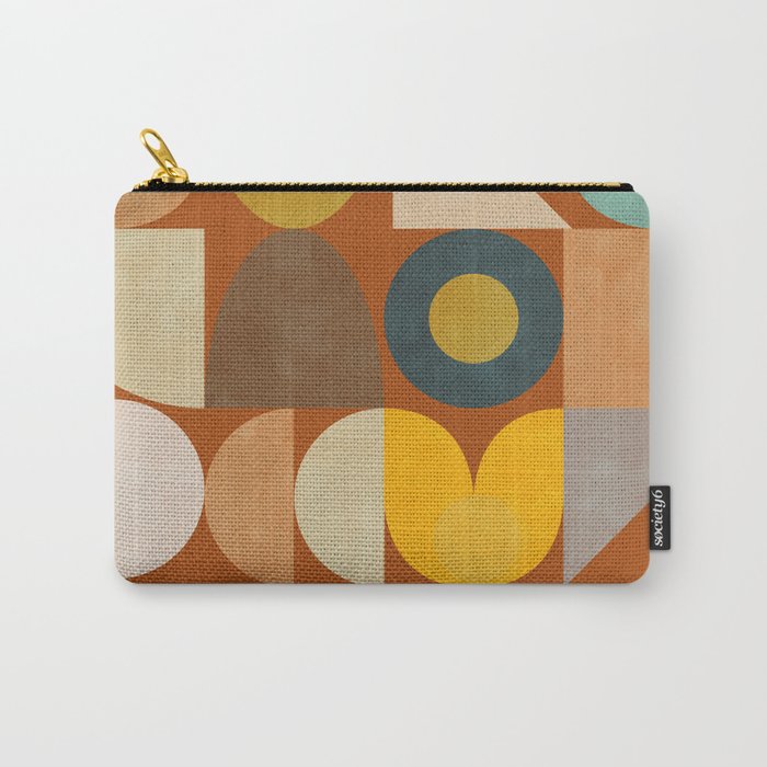 mid century modern spring abstract collection 3 Carry All Pouch Gallery Image 1