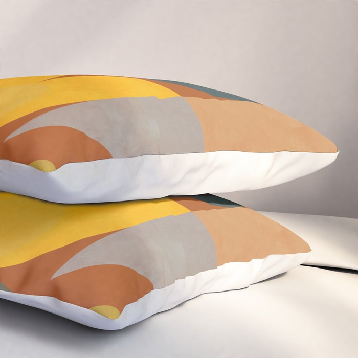 mid century modern spring abstract collection 3 Pillow Sham Gallery Image 3