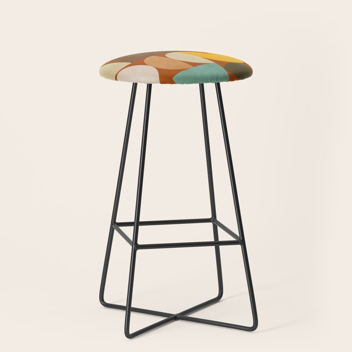 mid century modern spring abstract collection 3 Stool Gallery Image 1
