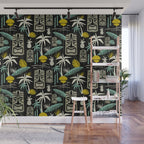 Island Tiki - Black Wall Mural Gallery Image 1