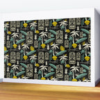Island Tiki - Black Wall Mural Gallery Image 2
