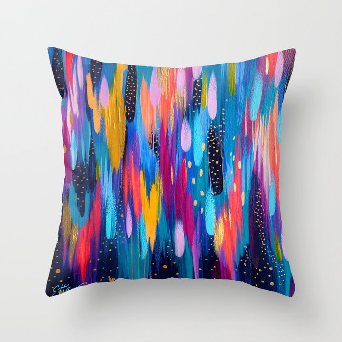 Brush Strokes no.101 Throw Pillow Gallery Image 1