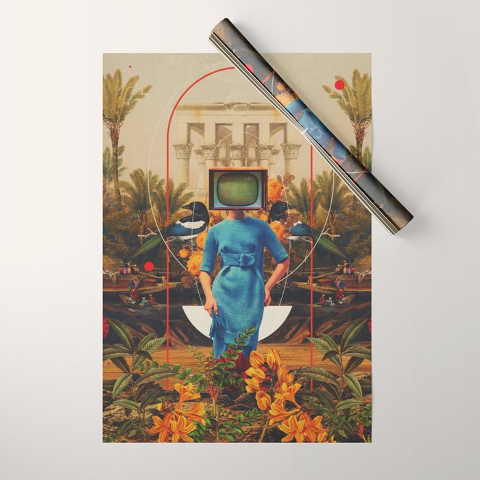 Her Asymmetries Wrapping Paper Gallery Image 1
