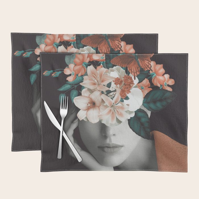WOMAN WITH FLOWERS 7 Placemat Gallery Image 1