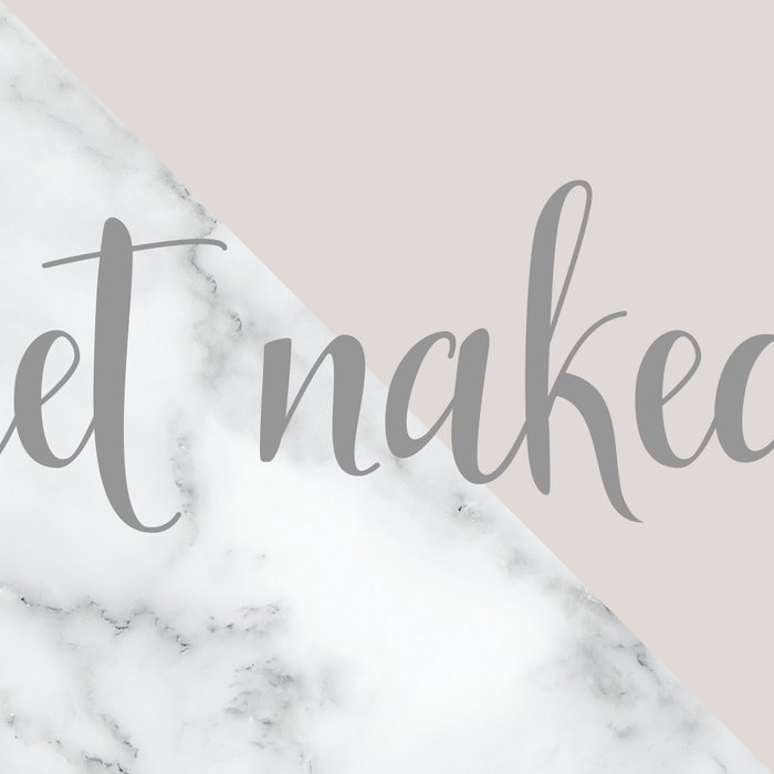 Get Naked, Funny Bathroom Art,  Marble, Blush Pink, Grey Coffee Mug Gallery Image 2