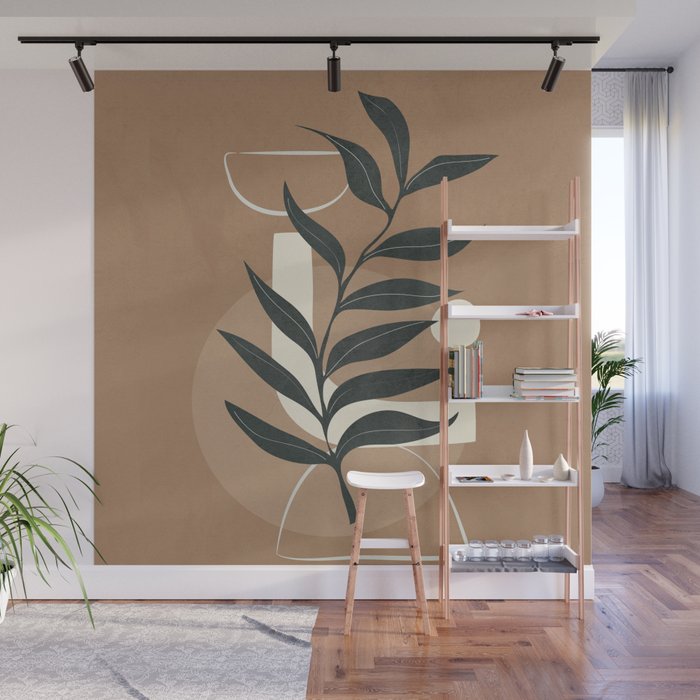 Leaf Design 1 Wall Mural Gallery Image 1