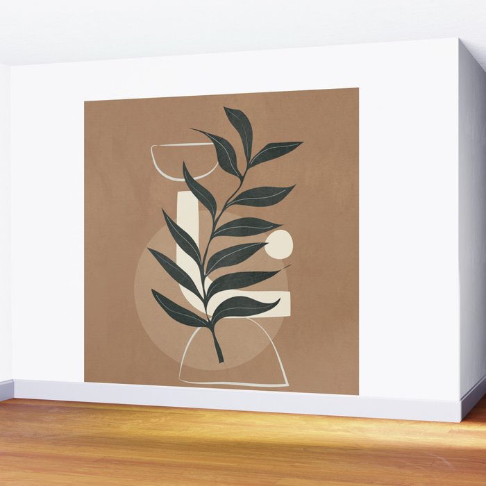 Leaf Design 1 Wall Mural Gallery Image 2