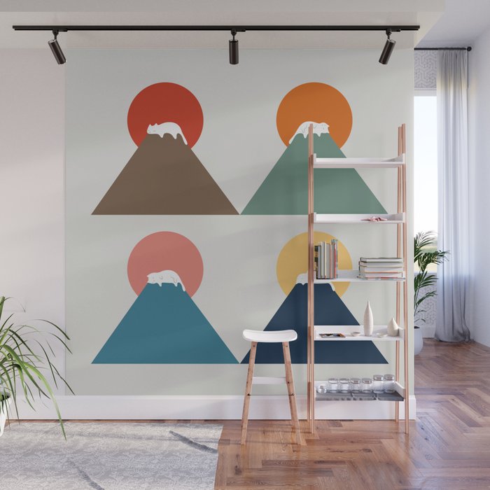 Cat Landscape 26 Wall Mural Gallery Image 1