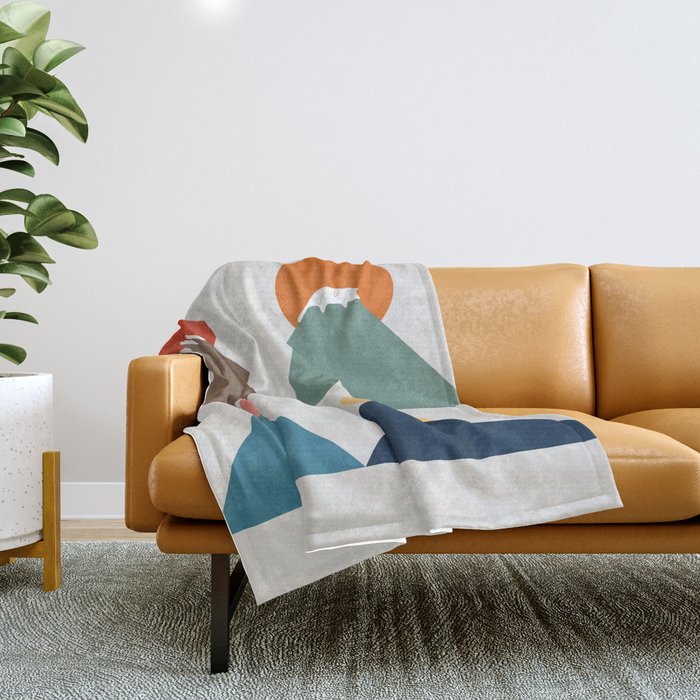 Cat Landscape 26 Throw Blanket Gallery Image 1