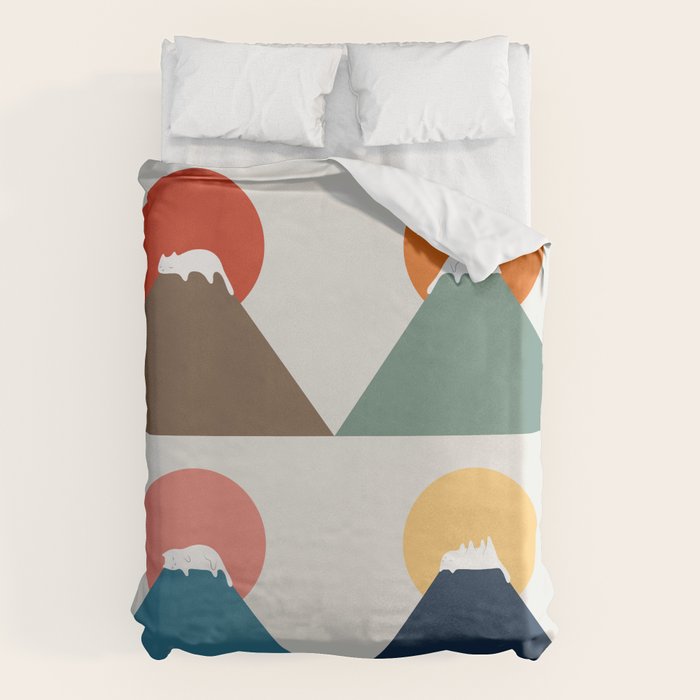 Cat Landscape 26 Duvet Cover Gallery Image 6