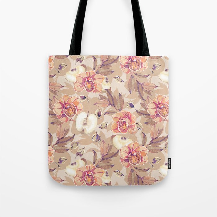 Tropical flowers autumn field Tote Bag Gallery Image 1