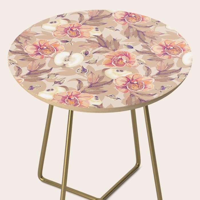 Tropical flowers autumn field Side Table Gallery Image 2
