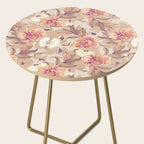 Tropical flowers autumn field Side Table Gallery Image 2