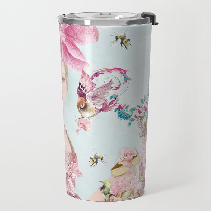 Marie Antoinette Wallflower Travel Mug Gallery Image 2