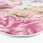 Marie Antoinette Wallflower Bath Mat Gallery Image 3