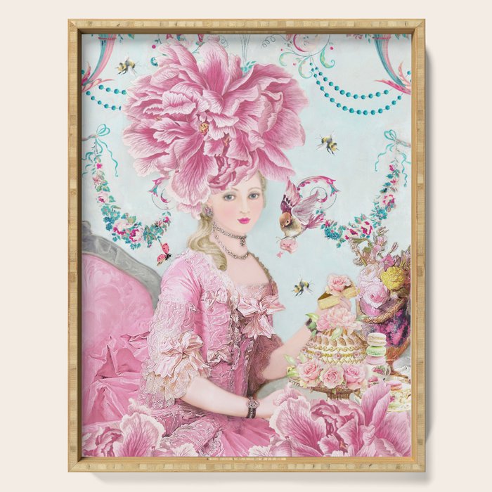 Marie Antoinette Wallflower Serving Tray Gallery Image 1