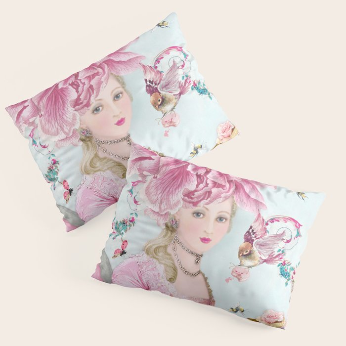 Marie Antoinette Wallflower Pillow Sham Gallery Image 3