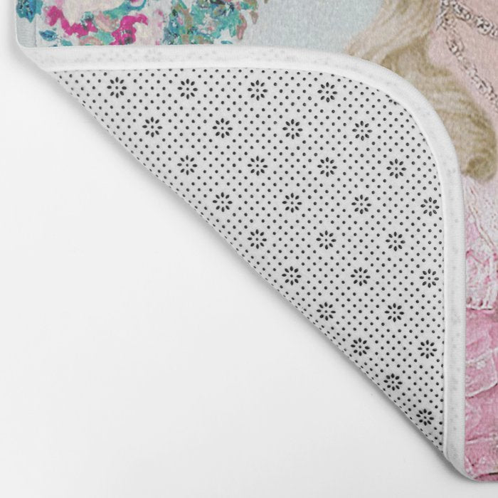 Marie Antoinette Wallflower Bath Mat Gallery Image 2