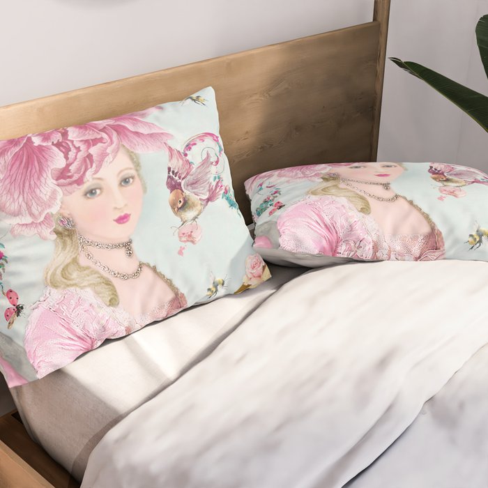 Marie Antoinette Wallflower Pillow Sham Gallery Image 2