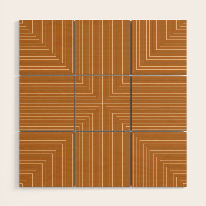 Angular Lines X Wood Wall Art Gallery Image 1