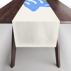 Jazz Blue Leaf: Matisse Series 02 | Mid-Century Edition Table Runner Gallery Image 1