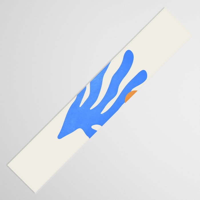 Jazz Blue Leaf: Matisse Series 02 | Mid-Century Edition Table Runner Gallery Image 3