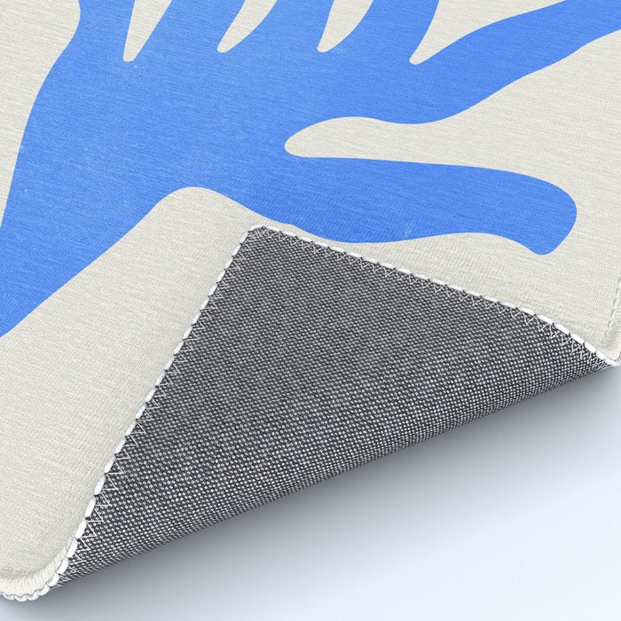 Jazz Blue Leaf: Matisse Series 02 | Mid-Century Edition Rug Gallery Image 4
