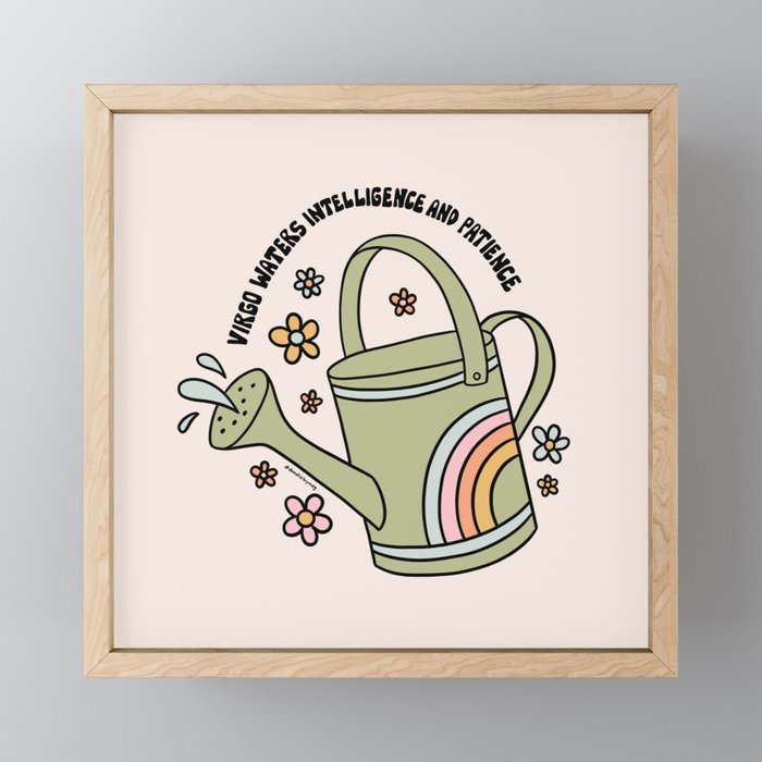 Virgo Watering Can Mini Art Print Gallery Image 1