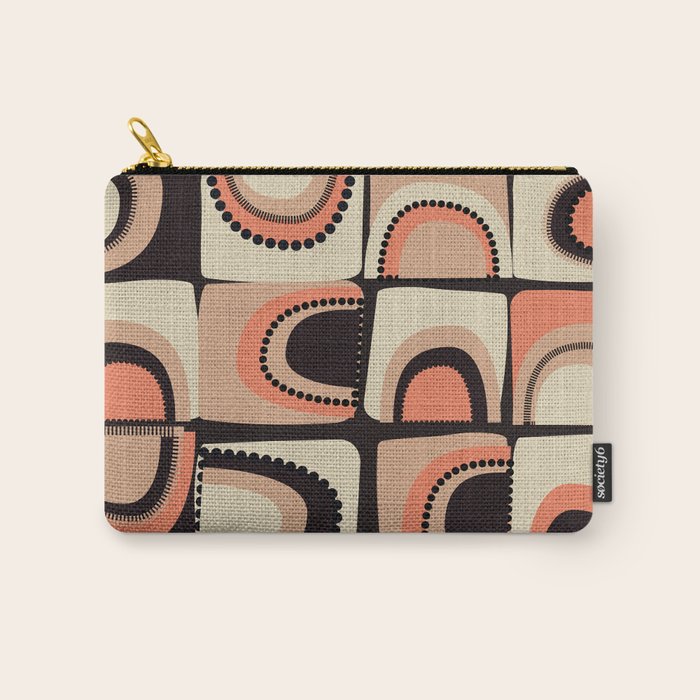 checkers rainbows modern shapes Carry All Pouch Gallery Image 1