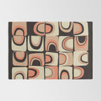 checkers rainbows modern shapes Rug Gallery Image 2