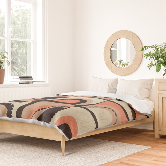 checkers rainbows modern shapes Duvet Cover Gallery Image 2