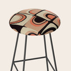 checkers rainbows modern shapes Stool Gallery Image 2