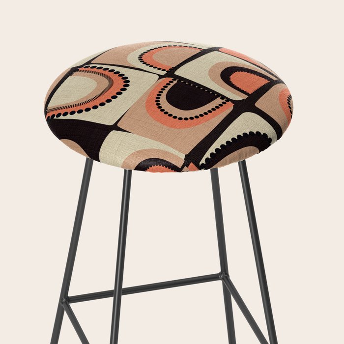 checkers rainbows modern shapes Stool Gallery Image 2