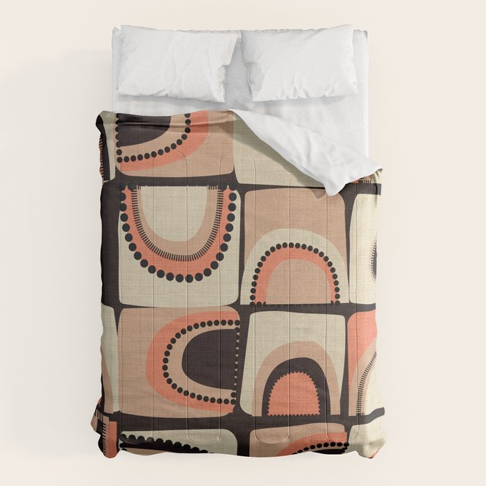 checkers rainbows modern shapes Comforter Gallery Image 1