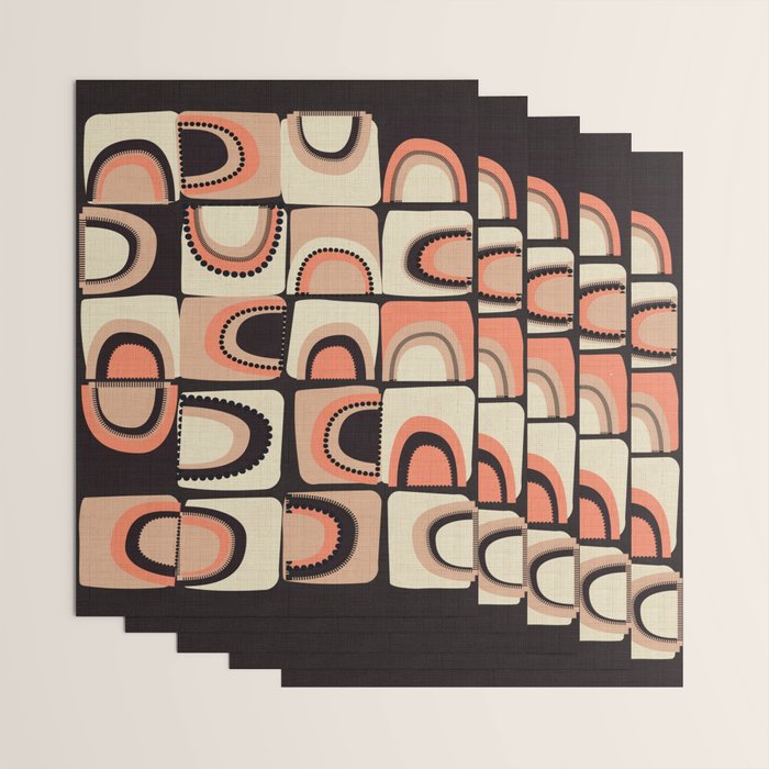 checkers rainbows modern shapes Wrapping Paper Gallery Image 3