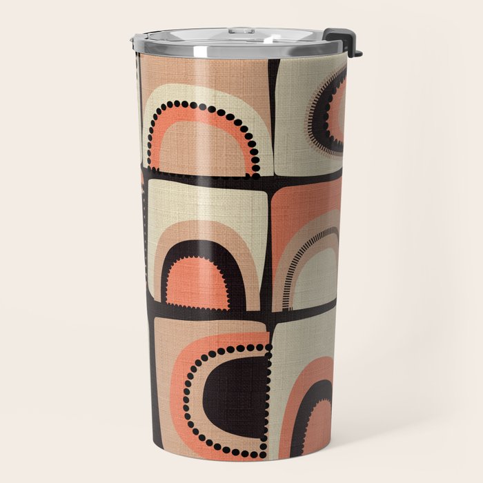 checkers rainbows modern shapes Travel Mug Gallery Image 2