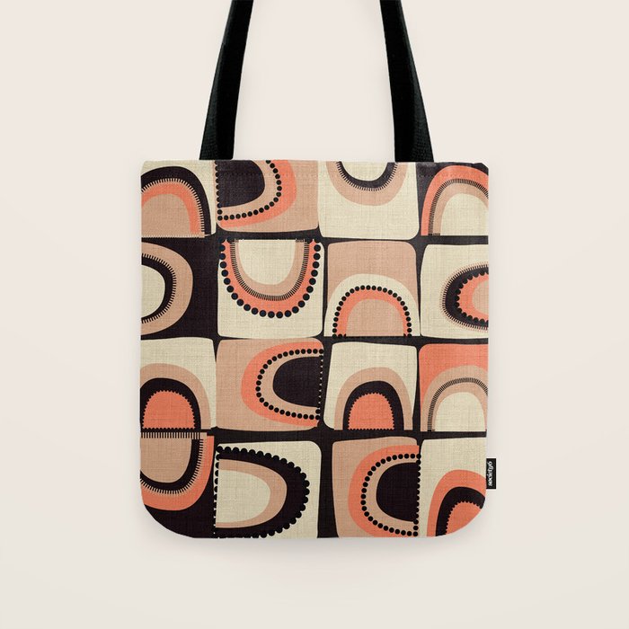 checkers rainbows modern shapes Tote Bag Gallery Image 1