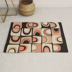 checkers rainbows modern shapes Rug Gallery Image 1