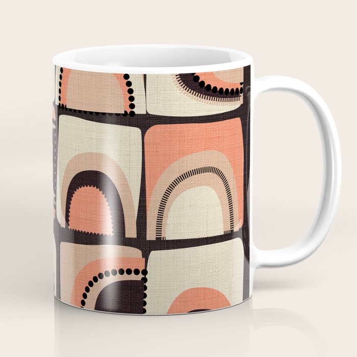 checkers rainbows modern shapes Coffee Mug Gallery Image 1
