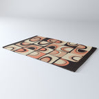 checkers rainbows modern shapes Rug Gallery Image 3
