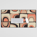 checkers rainbows modern shapes Desk Mat Gallery Image 1