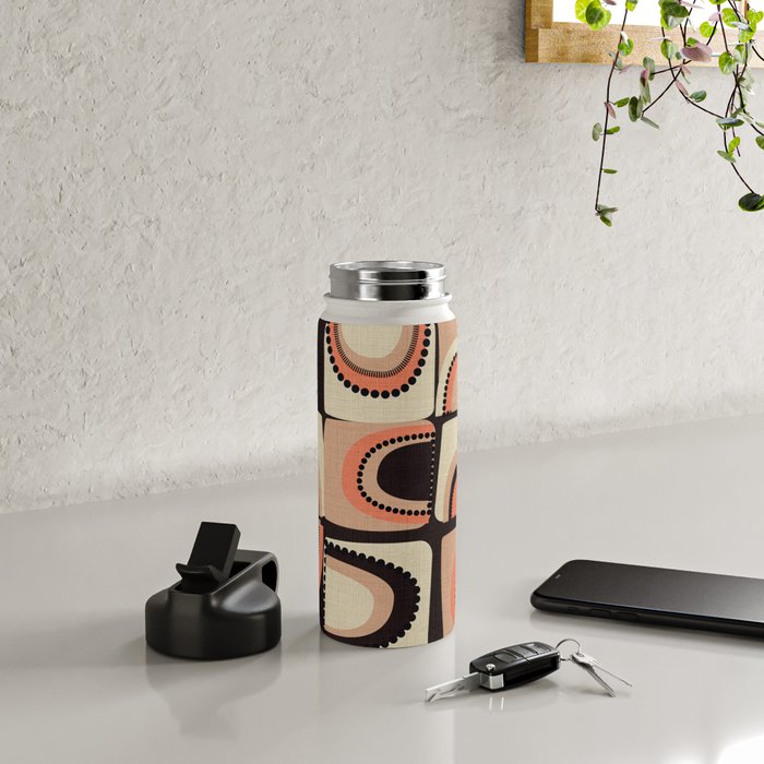 checkers rainbows modern shapes Water Bottle Gallery Image 4